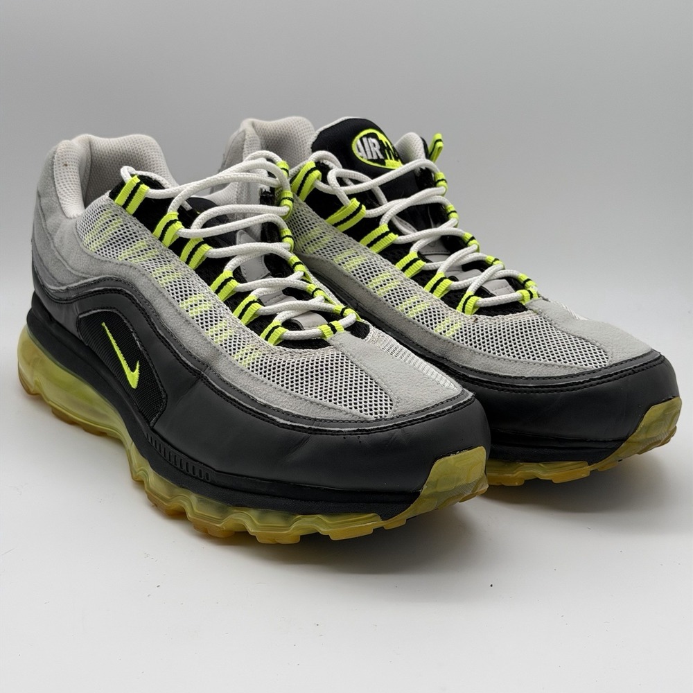 Nike Air Max 24-7 Neon Mens Size 13 Grey Black Volt 397252-002 2010 Rare
